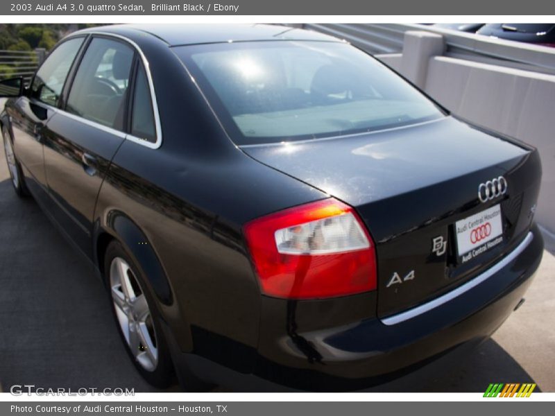 Brilliant Black / Ebony 2003 Audi A4 3.0 quattro Sedan