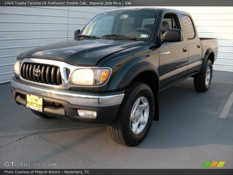 Imperial Jade Mica / Oak 2004 Toyota Tacoma V6 PreRunner Double Cab