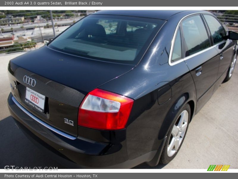 Brilliant Black / Ebony 2003 Audi A4 3.0 quattro Sedan