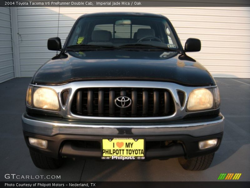 Imperial Jade Mica / Oak 2004 Toyota Tacoma V6 PreRunner Double Cab