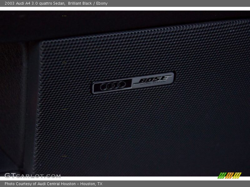 Brilliant Black / Ebony 2003 Audi A4 3.0 quattro Sedan