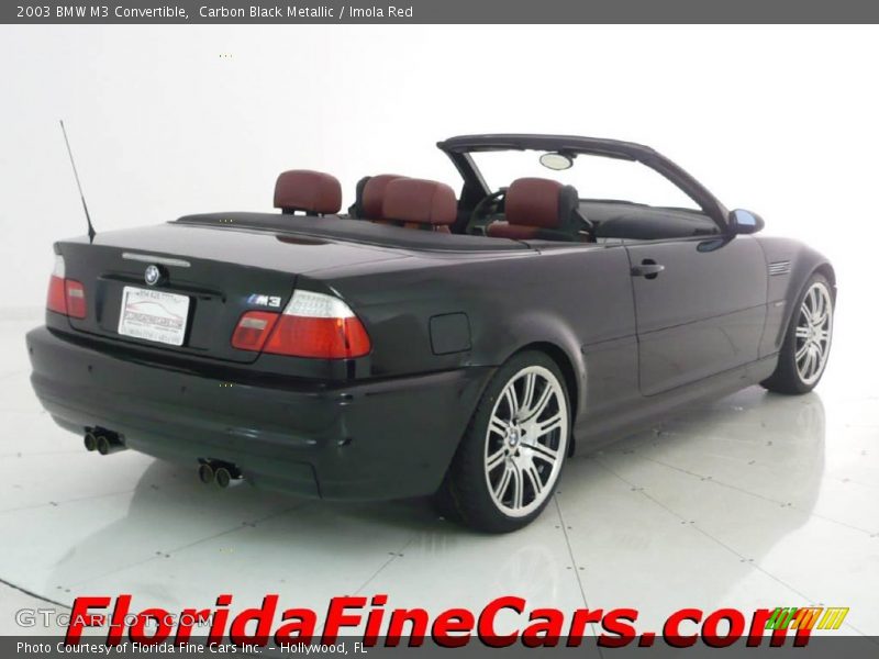 Carbon Black Metallic / Imola Red 2003 BMW M3 Convertible