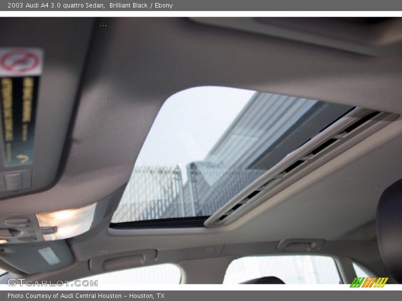 Brilliant Black / Ebony 2003 Audi A4 3.0 quattro Sedan