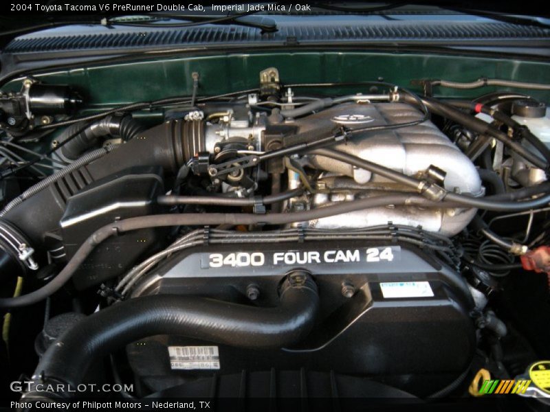 Imperial Jade Mica / Oak 2004 Toyota Tacoma V6 PreRunner Double Cab