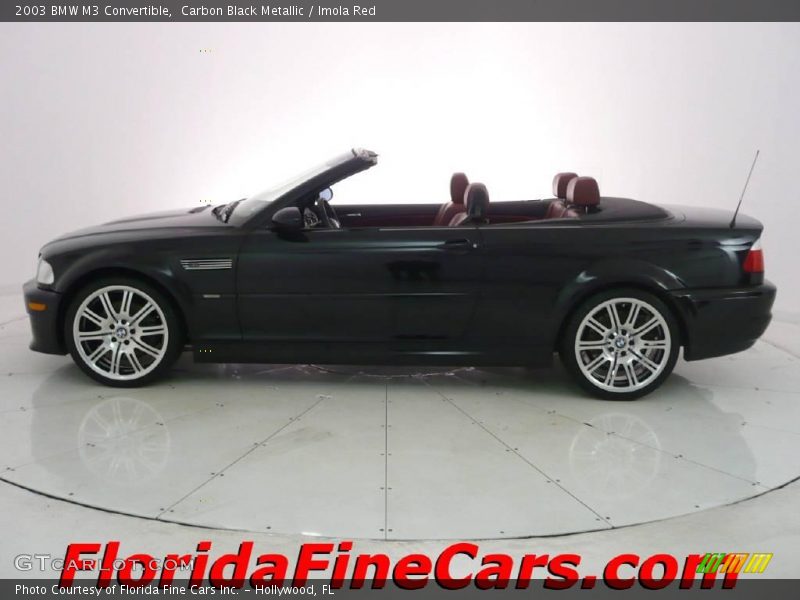 Carbon Black Metallic / Imola Red 2003 BMW M3 Convertible