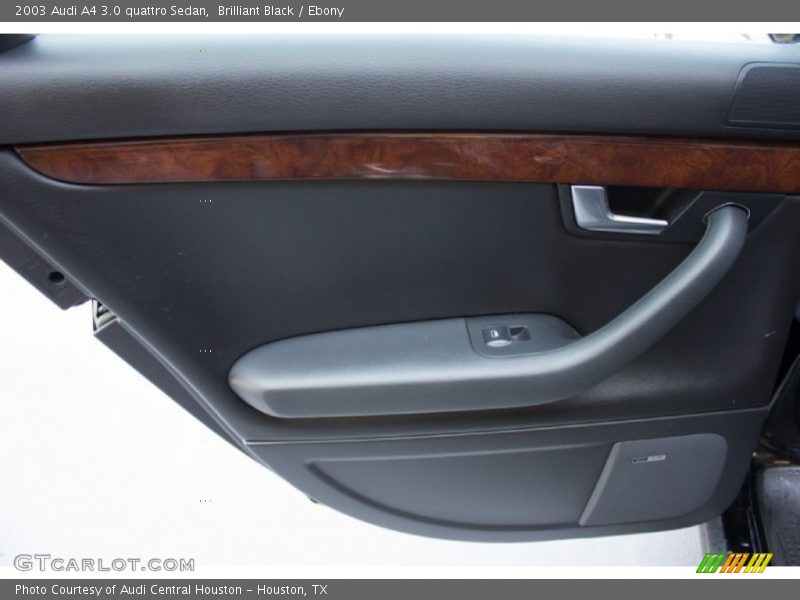 Brilliant Black / Ebony 2003 Audi A4 3.0 quattro Sedan