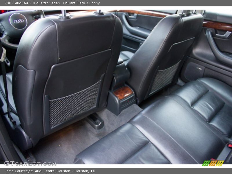 Rear Seat of 2003 A4 3.0 quattro Sedan