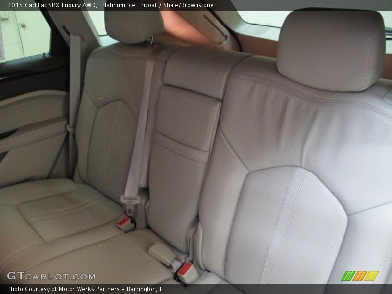 Platinum Ice Tricoat / Shale/Brownstone 2015 Cadillac SRX Luxury AWD