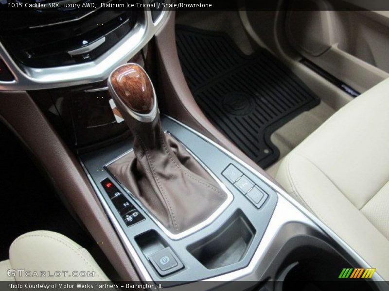 Platinum Ice Tricoat / Shale/Brownstone 2015 Cadillac SRX Luxury AWD
