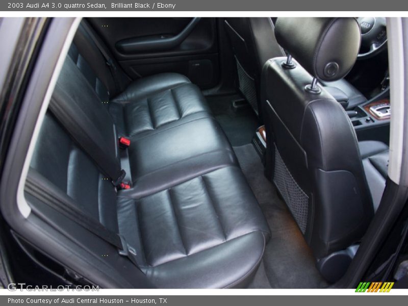 Rear Seat of 2003 A4 3.0 quattro Sedan