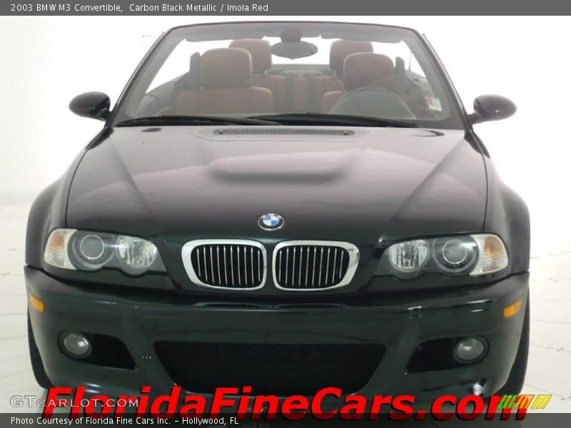 Carbon Black Metallic / Imola Red 2003 BMW M3 Convertible