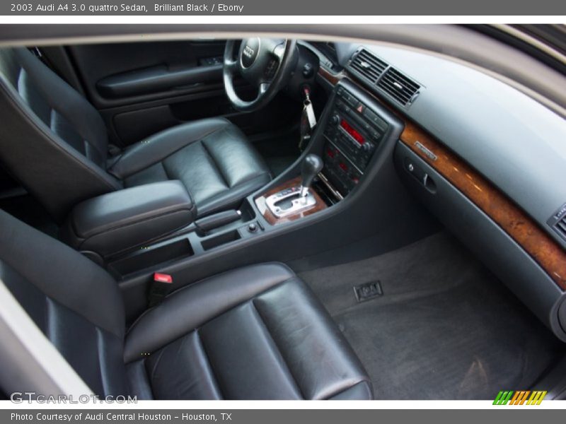 Brilliant Black / Ebony 2003 Audi A4 3.0 quattro Sedan