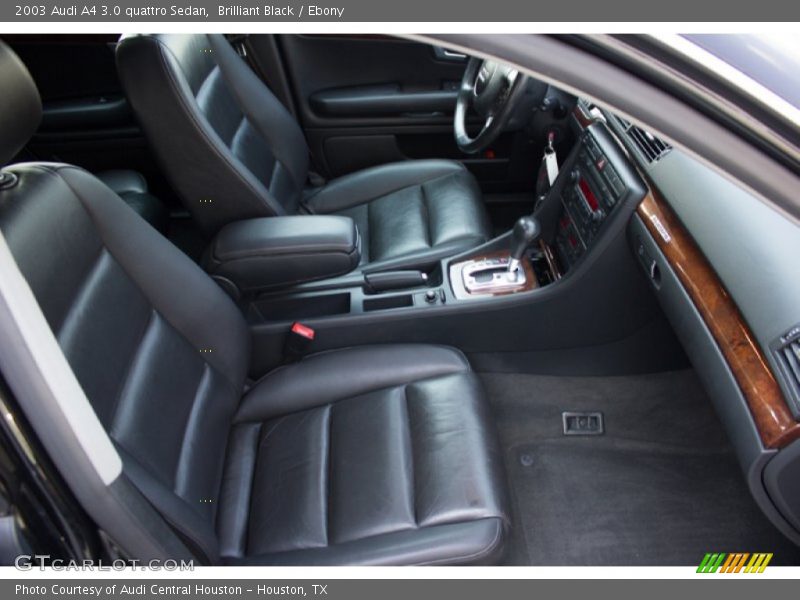 Brilliant Black / Ebony 2003 Audi A4 3.0 quattro Sedan