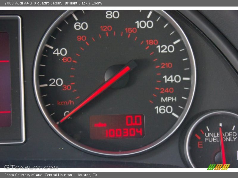 Brilliant Black / Ebony 2003 Audi A4 3.0 quattro Sedan