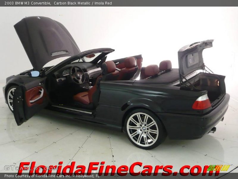 Carbon Black Metallic / Imola Red 2003 BMW M3 Convertible