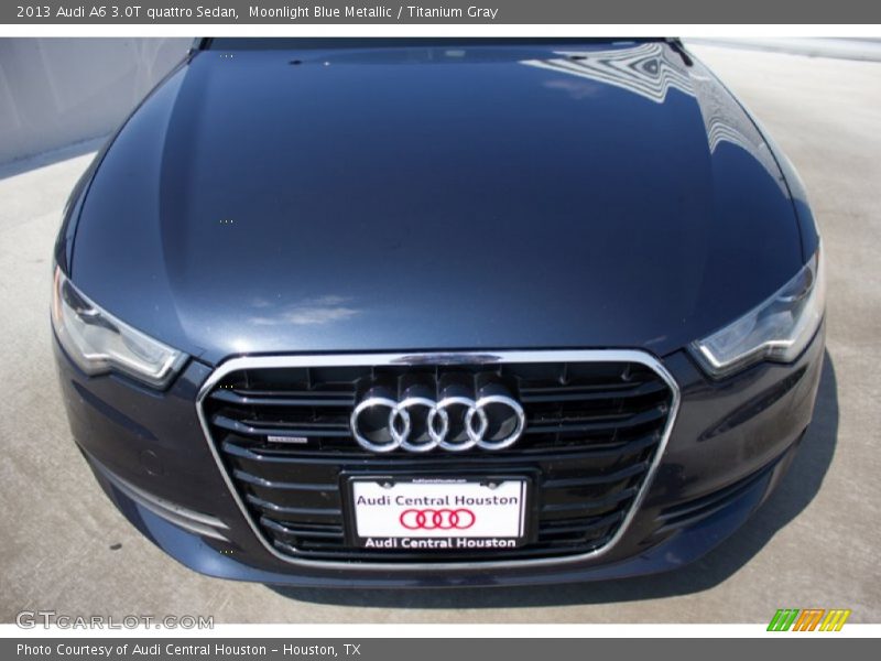 Moonlight Blue Metallic / Titanium Gray 2013 Audi A6 3.0T quattro Sedan