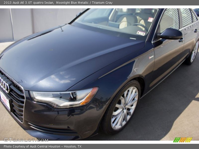 Moonlight Blue Metallic / Titanium Gray 2013 Audi A6 3.0T quattro Sedan