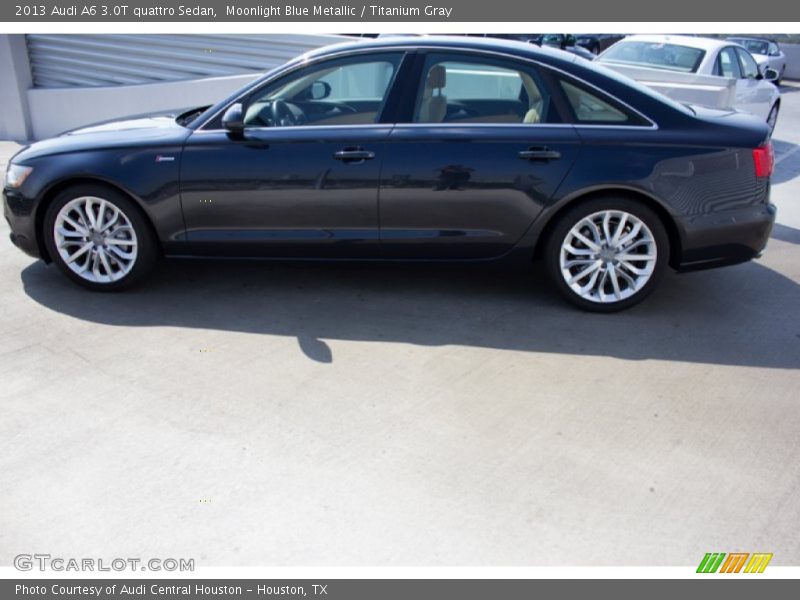 Moonlight Blue Metallic / Titanium Gray 2013 Audi A6 3.0T quattro Sedan