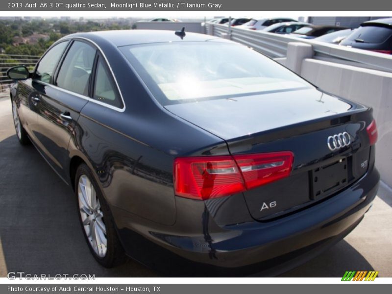 Moonlight Blue Metallic / Titanium Gray 2013 Audi A6 3.0T quattro Sedan