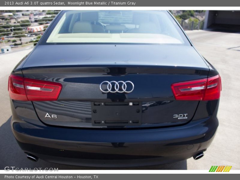 Moonlight Blue Metallic / Titanium Gray 2013 Audi A6 3.0T quattro Sedan