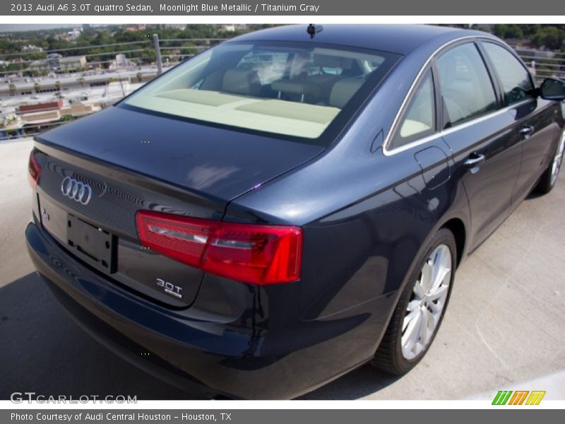 Moonlight Blue Metallic / Titanium Gray 2013 Audi A6 3.0T quattro Sedan