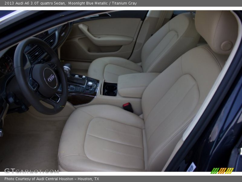 Moonlight Blue Metallic / Titanium Gray 2013 Audi A6 3.0T quattro Sedan
