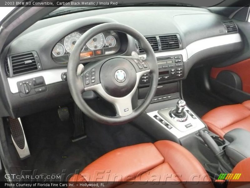 Carbon Black Metallic / Imola Red 2003 BMW M3 Convertible