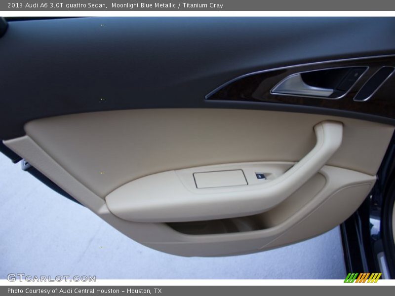 Moonlight Blue Metallic / Titanium Gray 2013 Audi A6 3.0T quattro Sedan