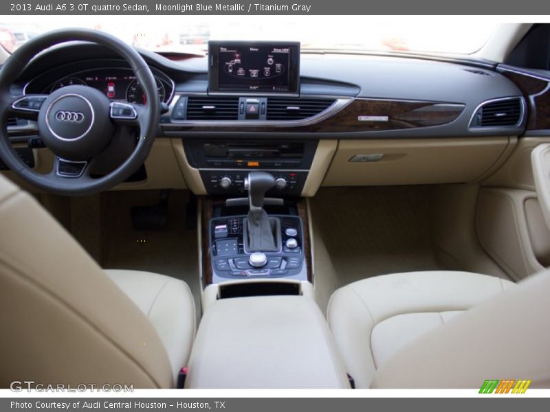 Moonlight Blue Metallic / Titanium Gray 2013 Audi A6 3.0T quattro Sedan