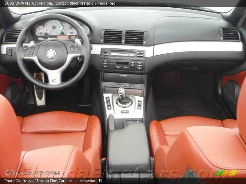 Carbon Black Metallic / Imola Red 2003 BMW M3 Convertible