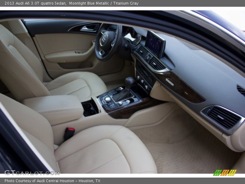 Moonlight Blue Metallic / Titanium Gray 2013 Audi A6 3.0T quattro Sedan