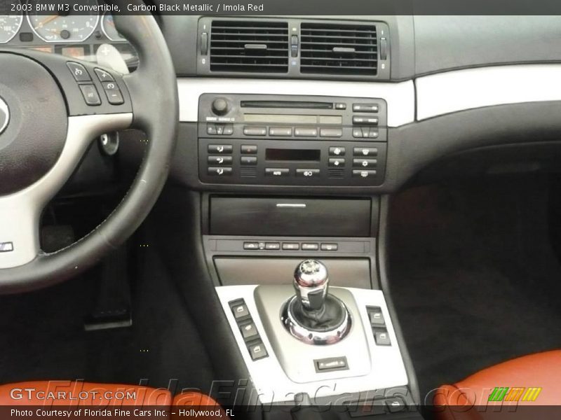 Carbon Black Metallic / Imola Red 2003 BMW M3 Convertible