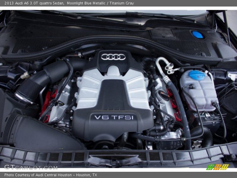 Moonlight Blue Metallic / Titanium Gray 2013 Audi A6 3.0T quattro Sedan