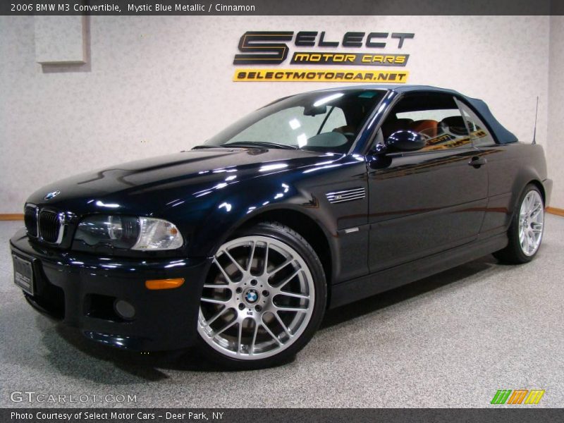 Mystic Blue Metallic / Cinnamon 2006 BMW M3 Convertible