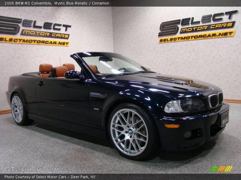 Mystic Blue Metallic / Cinnamon 2006 BMW M3 Convertible