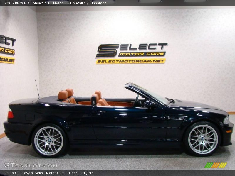 Mystic Blue Metallic / Cinnamon 2006 BMW M3 Convertible