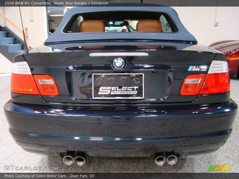 Mystic Blue Metallic / Cinnamon 2006 BMW M3 Convertible
