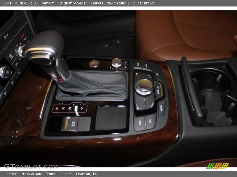 Dakota Gray Metallic / Nougat Brown 2015 Audi A6 2.0T Premium Plus quattro Sedan