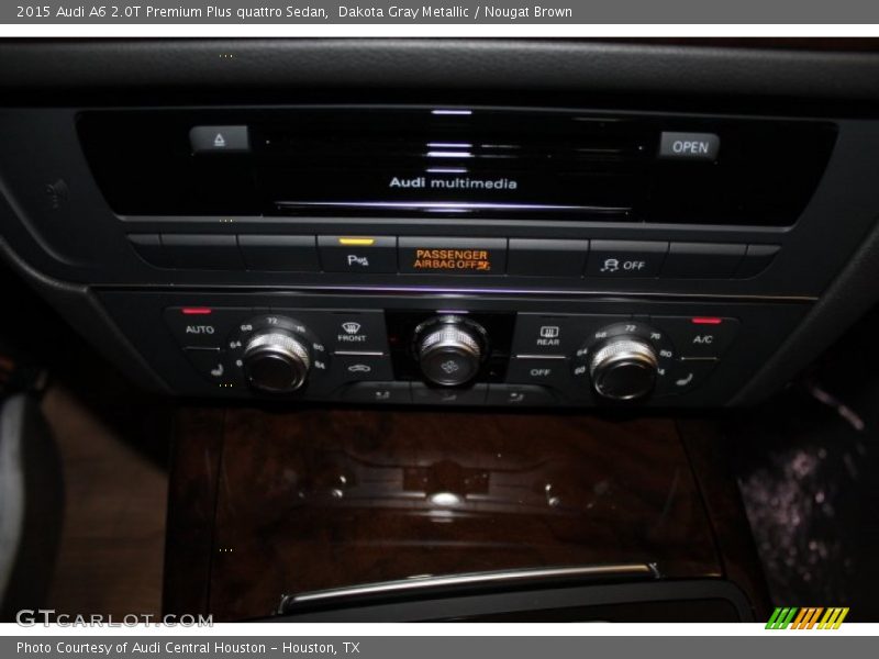 Dakota Gray Metallic / Nougat Brown 2015 Audi A6 2.0T Premium Plus quattro Sedan