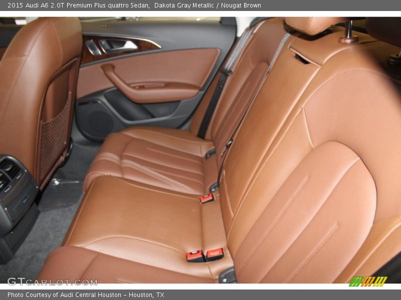 Dakota Gray Metallic / Nougat Brown 2015 Audi A6 2.0T Premium Plus quattro Sedan