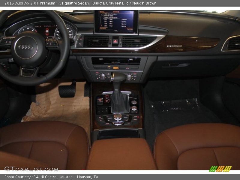 Dakota Gray Metallic / Nougat Brown 2015 Audi A6 2.0T Premium Plus quattro Sedan