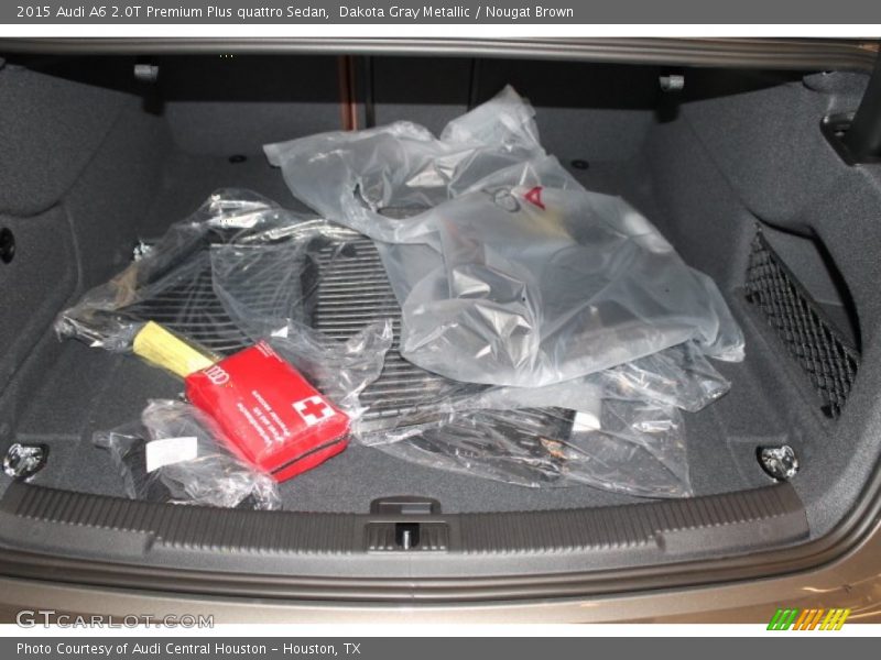 Dakota Gray Metallic / Nougat Brown 2015 Audi A6 2.0T Premium Plus quattro Sedan