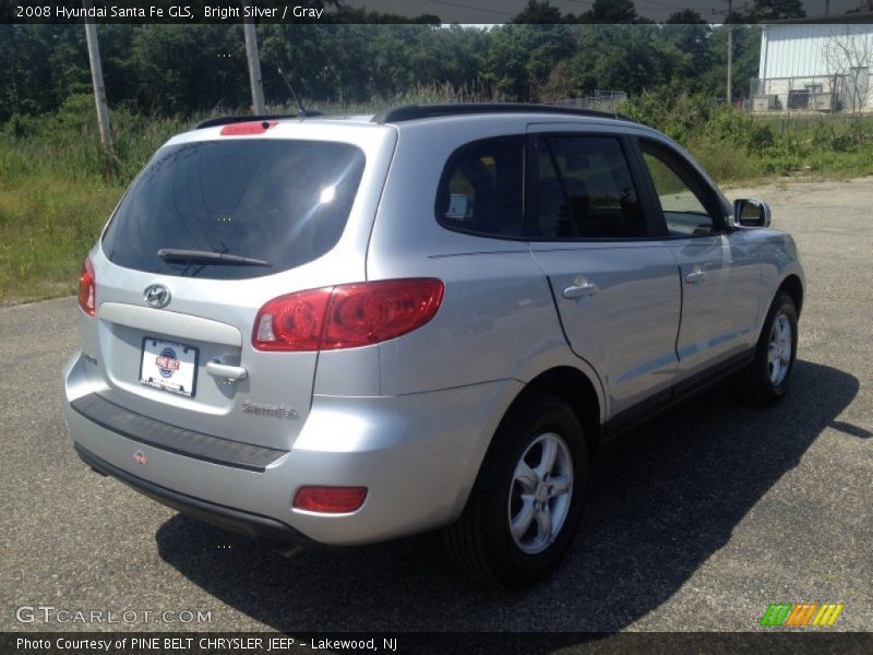 Bright Silver / Gray 2008 Hyundai Santa Fe GLS