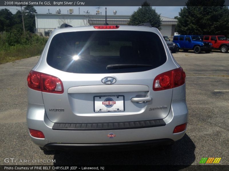 Bright Silver / Gray 2008 Hyundai Santa Fe GLS