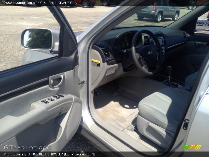 Bright Silver / Gray 2008 Hyundai Santa Fe GLS