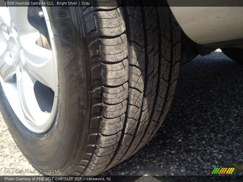 Bright Silver / Gray 2008 Hyundai Santa Fe GLS