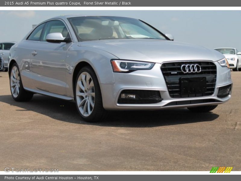 Floret Silver Metallic / Black 2015 Audi A5 Premium Plus quattro Coupe