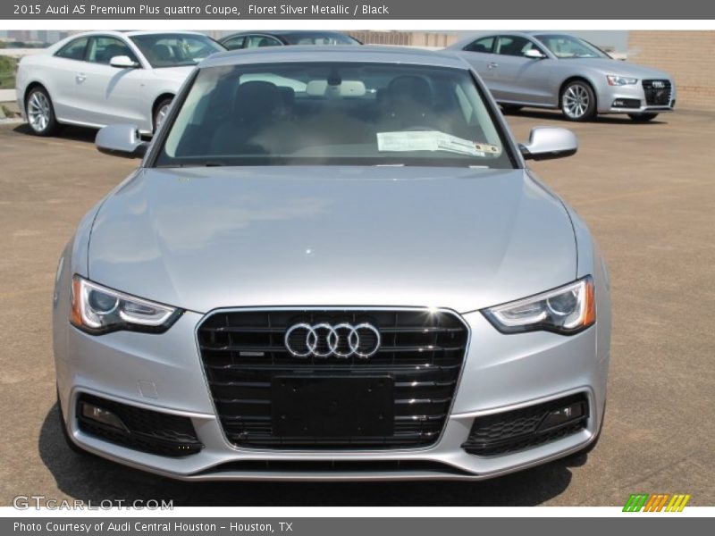Floret Silver Metallic / Black 2015 Audi A5 Premium Plus quattro Coupe