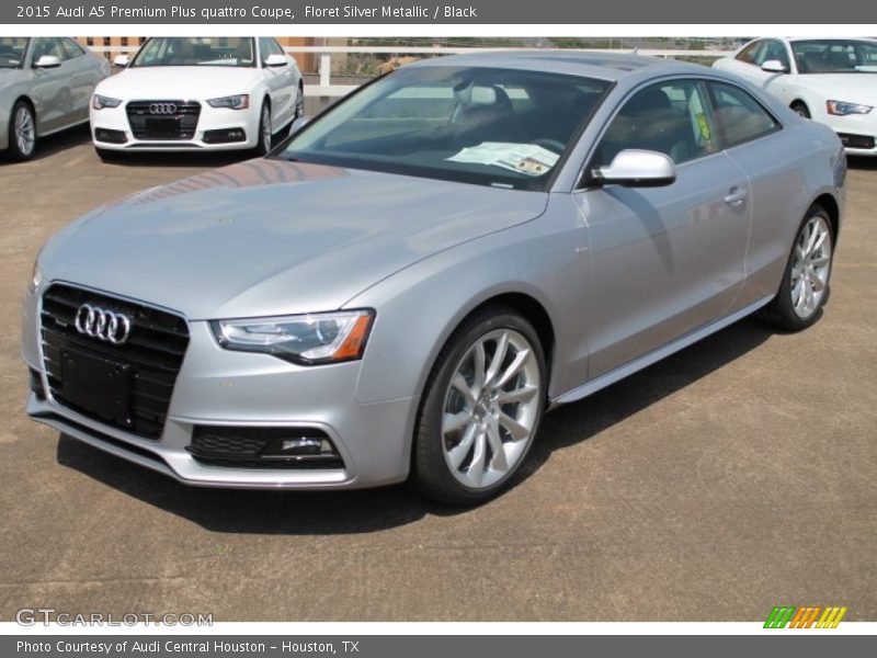 Floret Silver Metallic / Black 2015 Audi A5 Premium Plus quattro Coupe