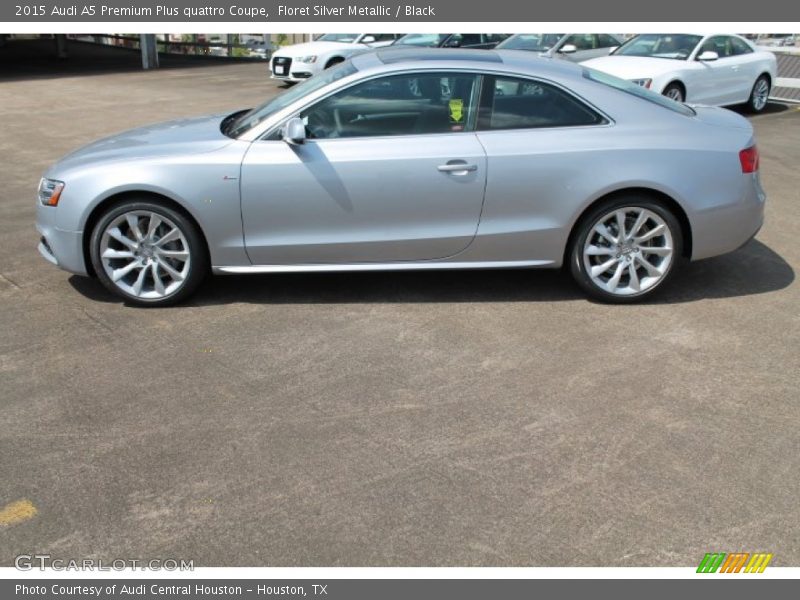 Floret Silver Metallic / Black 2015 Audi A5 Premium Plus quattro Coupe